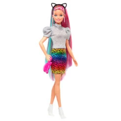 Barbie Luipaard En Regenbooghaar Pop -Speelgoed Winkel 1988432 d5eb5cb3