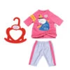 BABY Born Little Casual Outfit Poppen Kledingset - 36 Cm - Roze