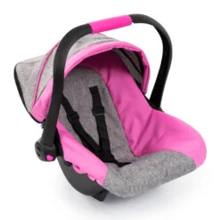 No Brand Deluxe Autostoel Met Zonnescherm - Roze