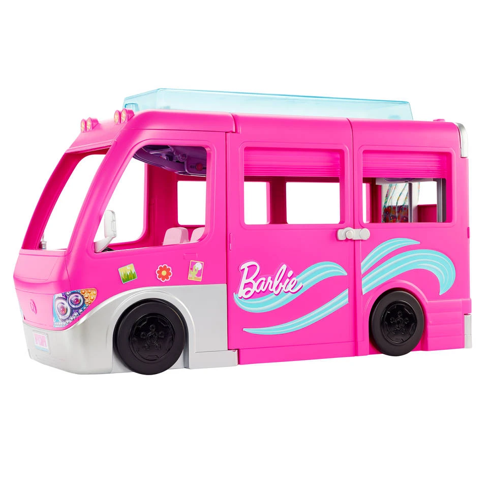 Barbie Droomcamper Met Zwembad En Accessoires 3 Barbie Droomcamper Met Zwembad En Accessoires