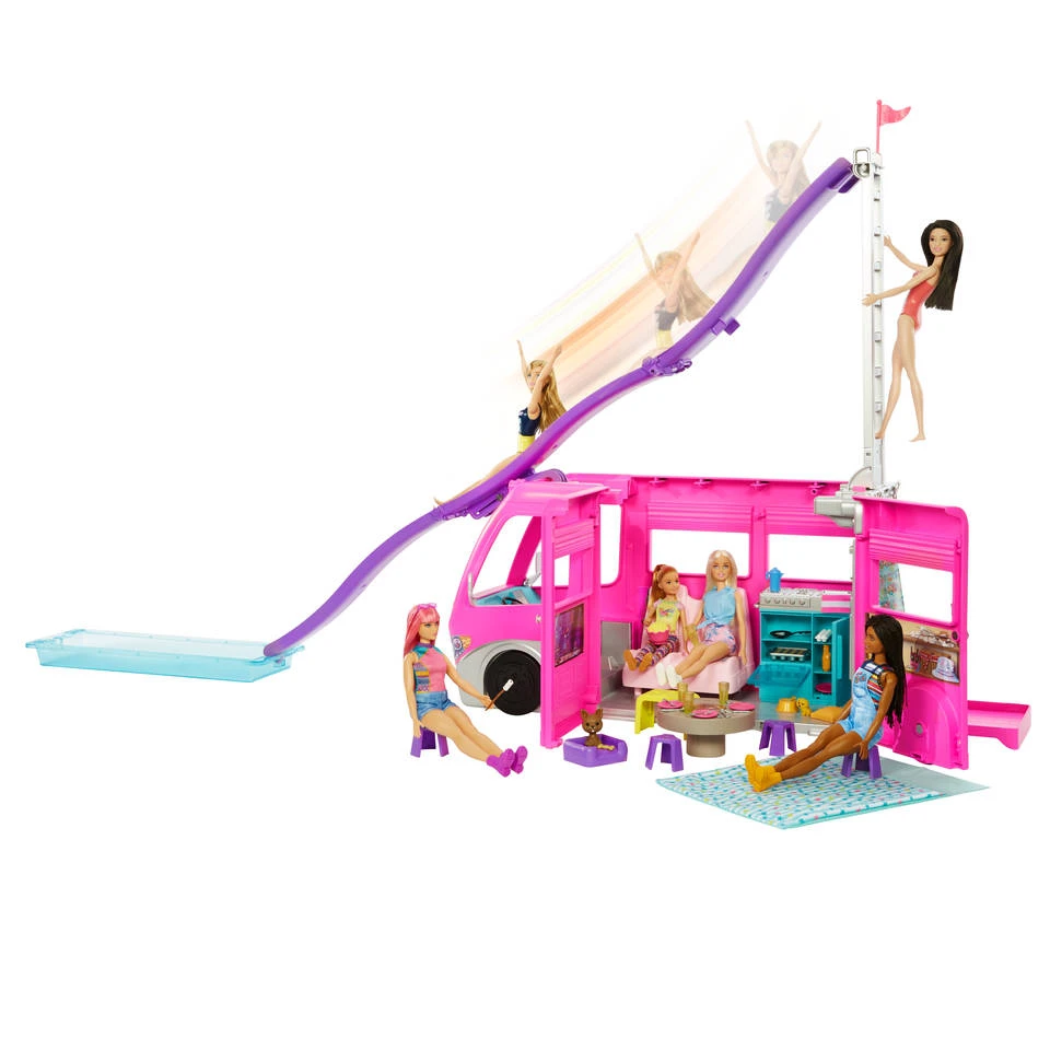 Barbie Droomcamper Met Zwembad En Accessoires 6 Barbie Droomcamper Met Zwembad En Accessoires - Afbeelding 4