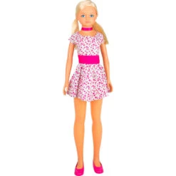 No Brand Pop Maria Met Bloemetjesjurk - 105 Cm